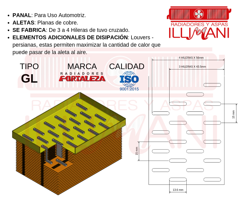 Panal Tipo GL